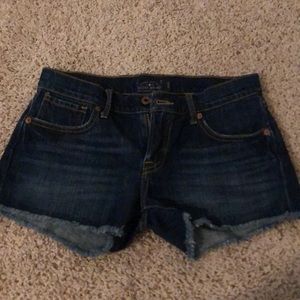 Lucky Brand dark wash jean shorts